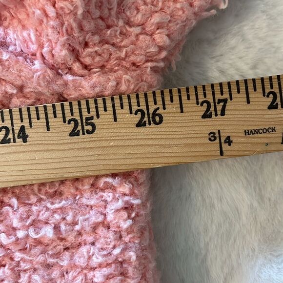 Free People Teddy Sweater Tunic in Pink Rosette Size Large - Picture 12 of 16